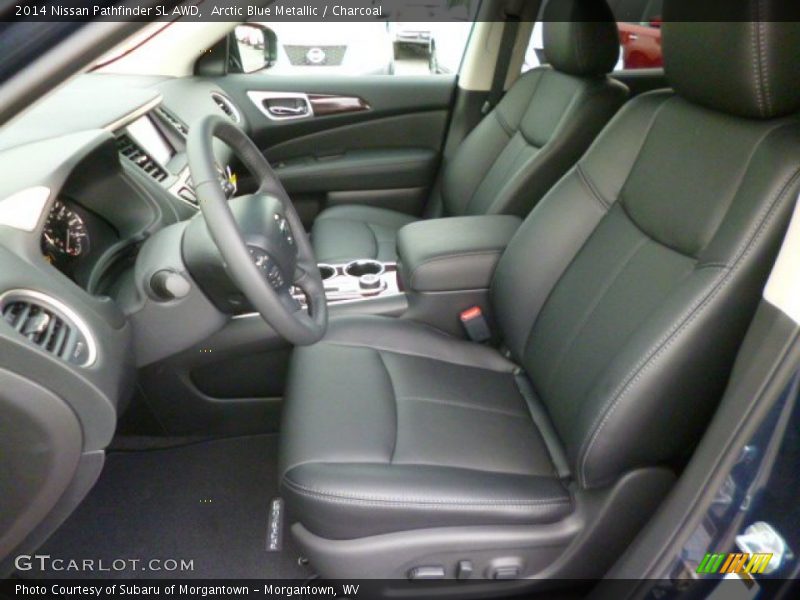 Arctic Blue Metallic / Charcoal 2014 Nissan Pathfinder SL AWD