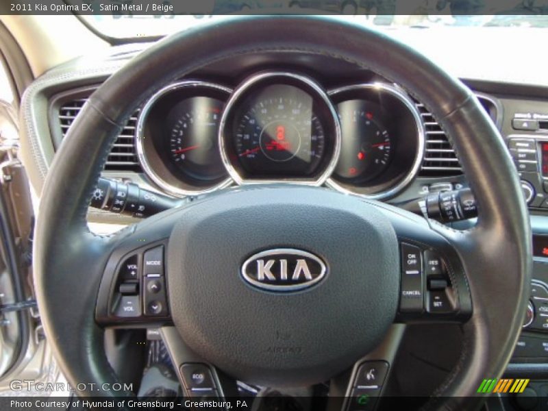 Satin Metal / Beige 2011 Kia Optima EX