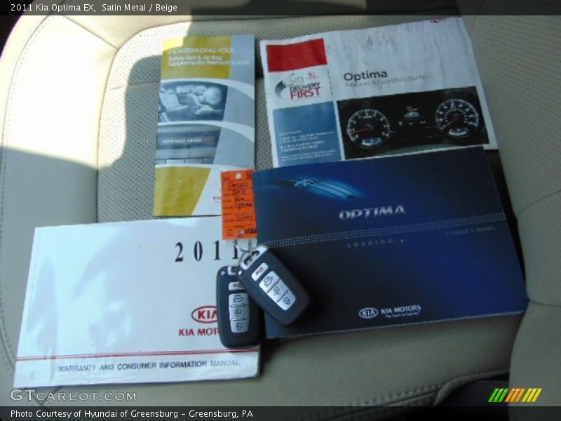 Satin Metal / Beige 2011 Kia Optima EX