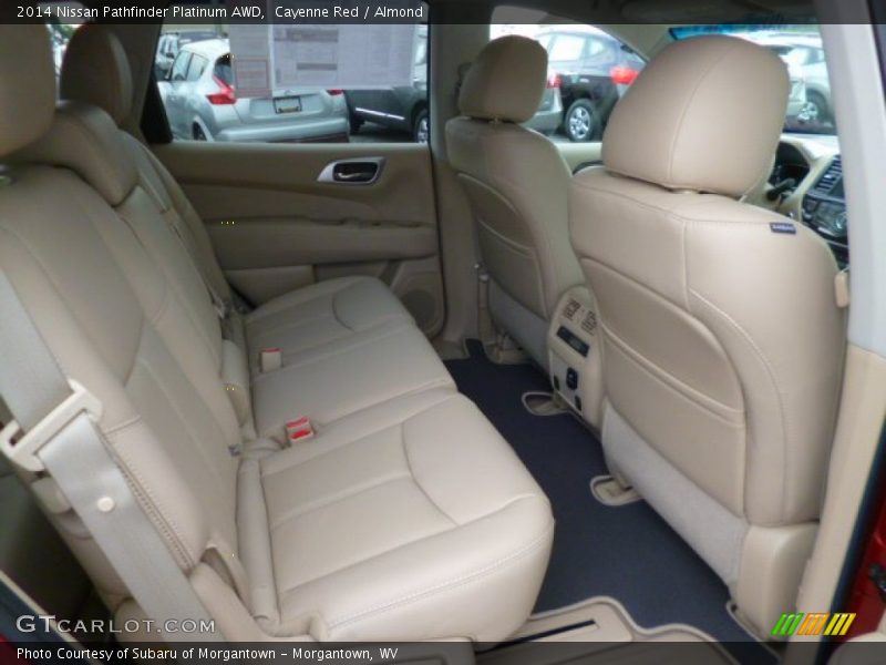 Cayenne Red / Almond 2014 Nissan Pathfinder Platinum AWD
