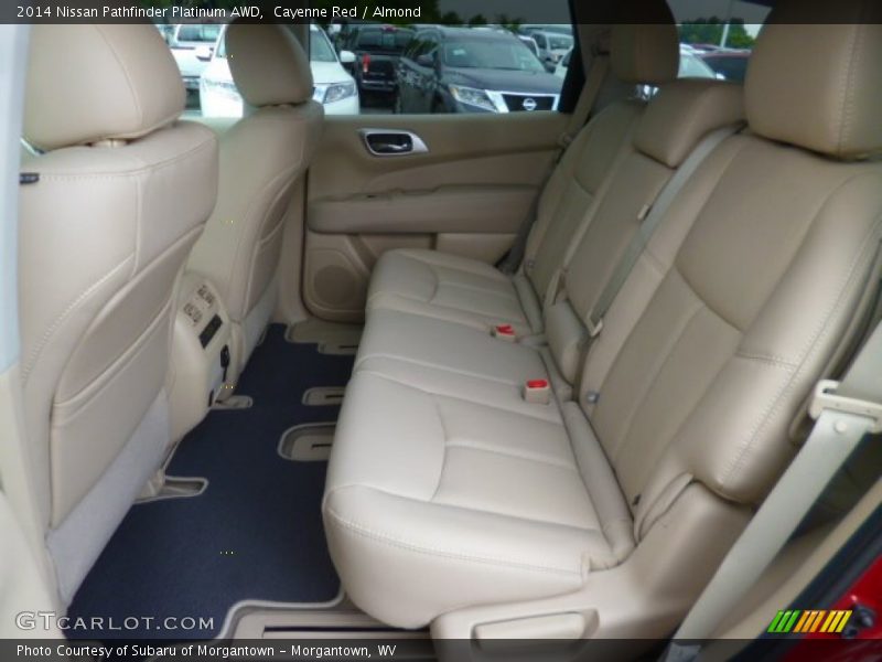 Cayenne Red / Almond 2014 Nissan Pathfinder Platinum AWD