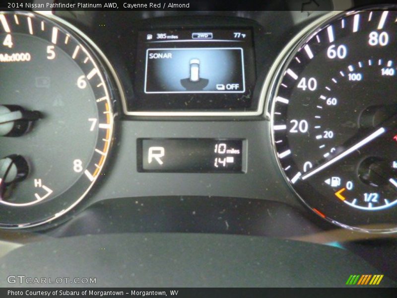 Cayenne Red / Almond 2014 Nissan Pathfinder Platinum AWD