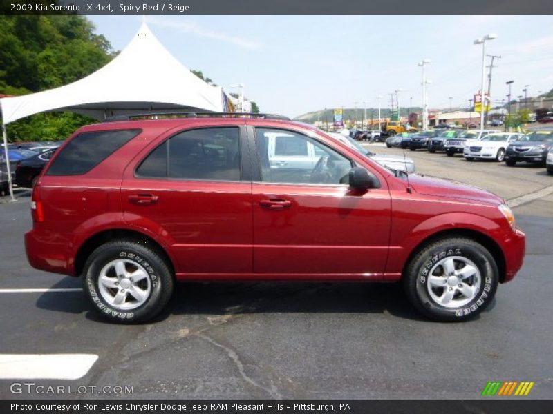 Spicy Red / Beige 2009 Kia Sorento LX 4x4