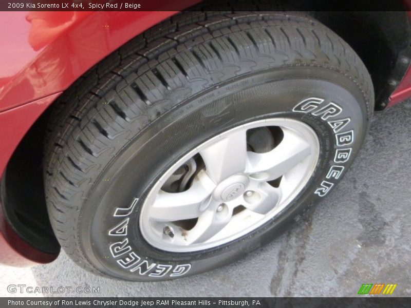 Spicy Red / Beige 2009 Kia Sorento LX 4x4