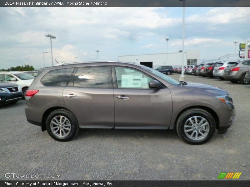 Mocha Stone / Almond 2014 Nissan Pathfinder SV AWD