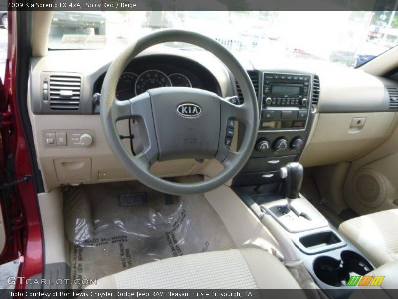 Spicy Red / Beige 2009 Kia Sorento LX 4x4