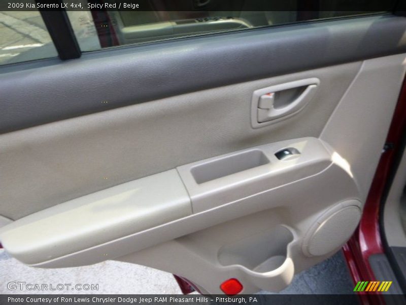 Spicy Red / Beige 2009 Kia Sorento LX 4x4