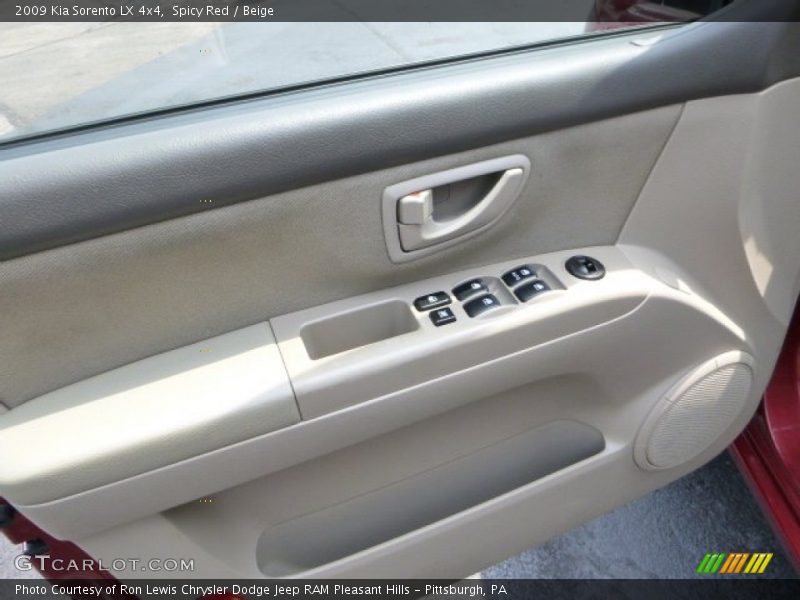 Spicy Red / Beige 2009 Kia Sorento LX 4x4