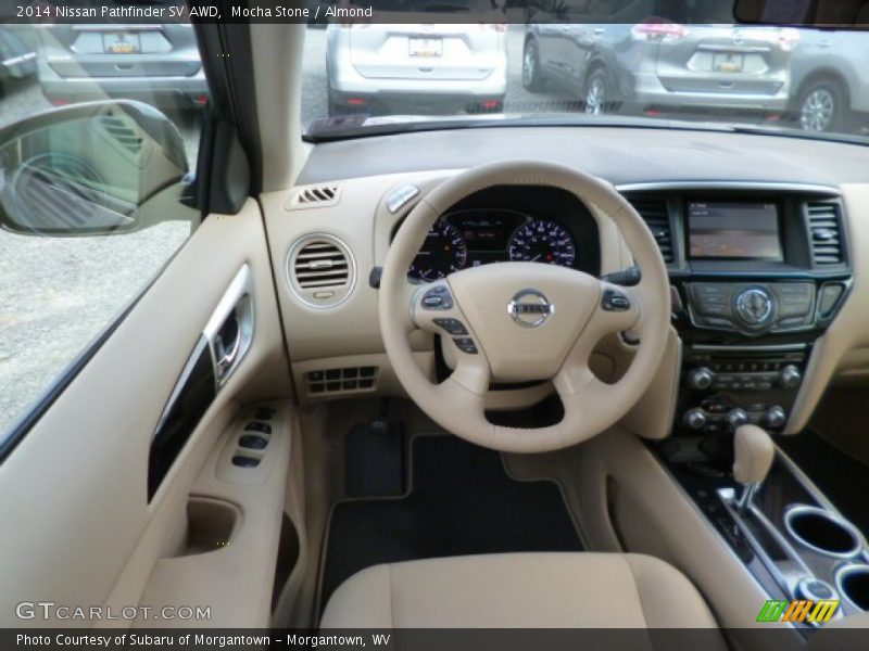 Mocha Stone / Almond 2014 Nissan Pathfinder SV AWD