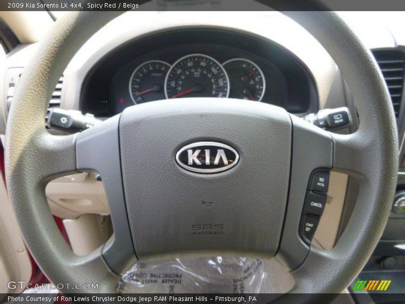 Spicy Red / Beige 2009 Kia Sorento LX 4x4