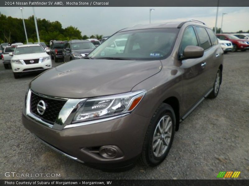 Mocha Stone / Charcoal 2014 Nissan Pathfinder SV AWD
