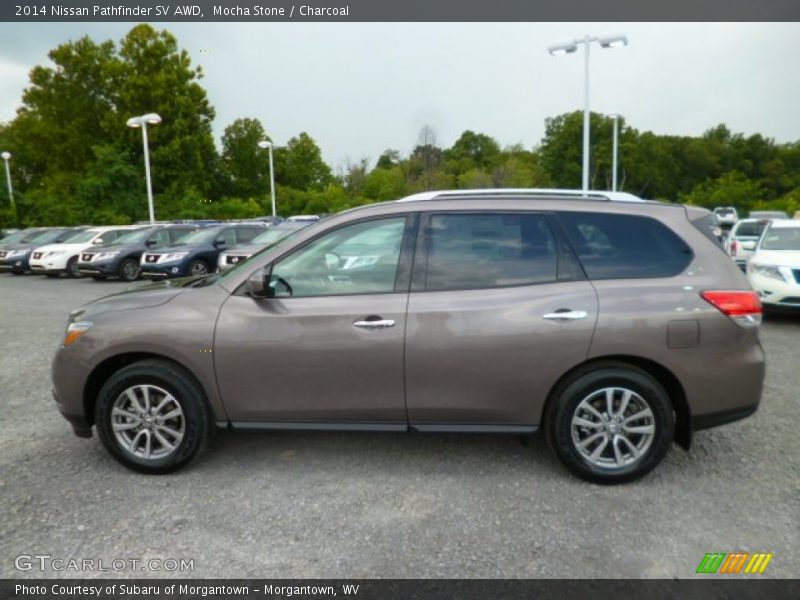 Mocha Stone / Charcoal 2014 Nissan Pathfinder SV AWD