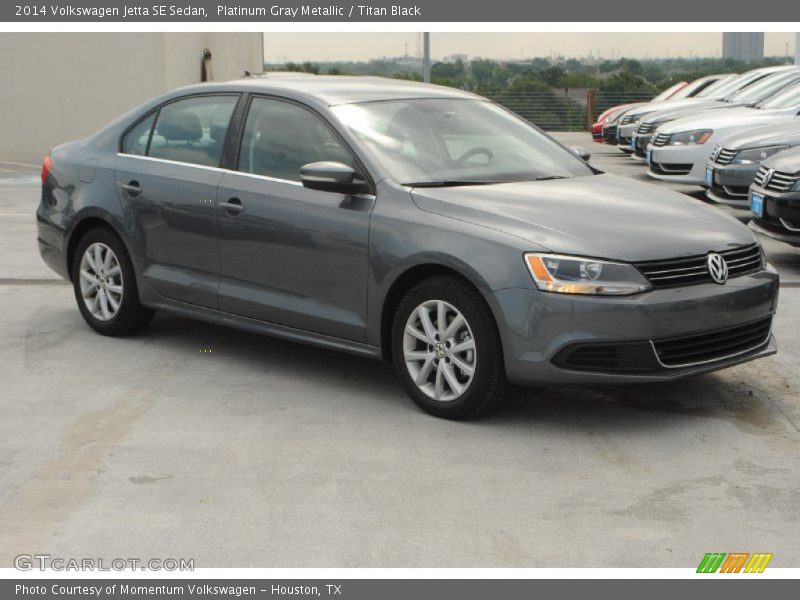 Platinum Gray Metallic / Titan Black 2014 Volkswagen Jetta SE Sedan