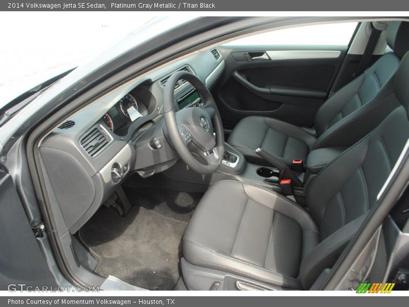 Platinum Gray Metallic / Titan Black 2014 Volkswagen Jetta SE Sedan