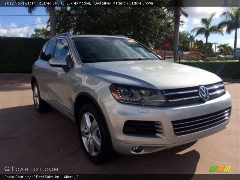 Cool Silver Metallic / Saddle Brown 2012 Volkswagen Touareg VR6 FSI Lux 4XMotion
