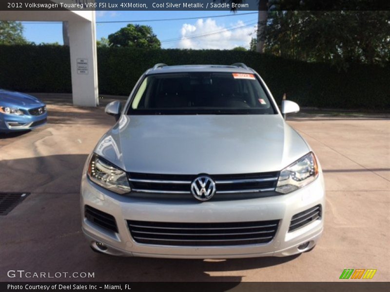 Cool Silver Metallic / Saddle Brown 2012 Volkswagen Touareg VR6 FSI Lux 4XMotion