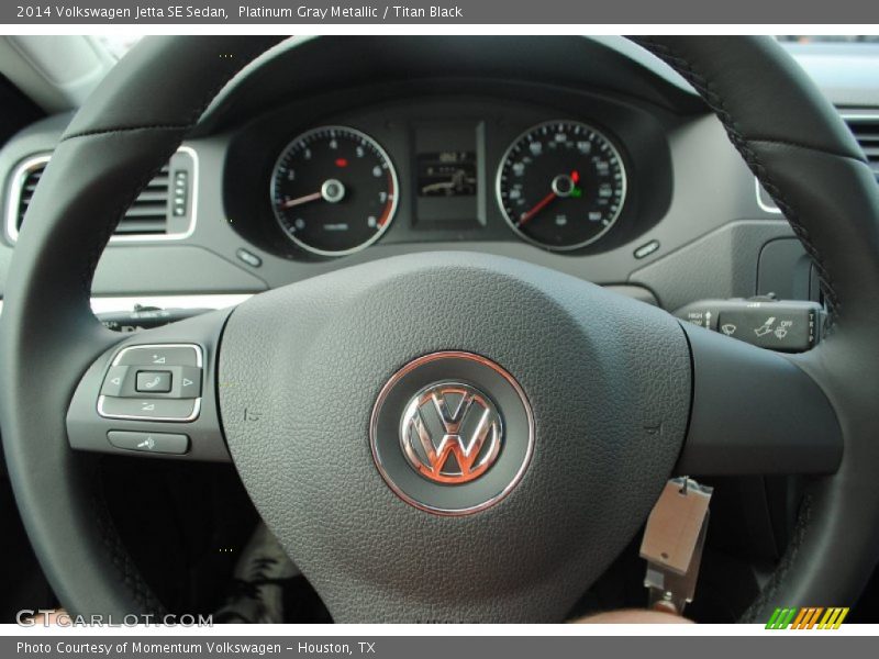 Platinum Gray Metallic / Titan Black 2014 Volkswagen Jetta SE Sedan