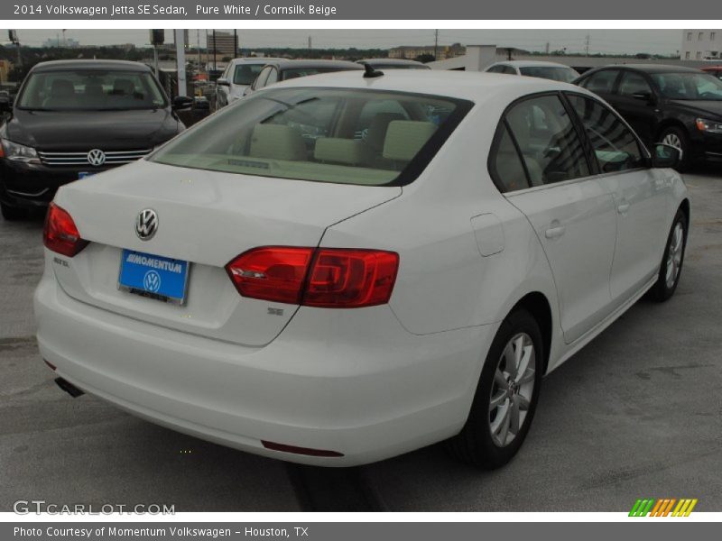 Pure White / Cornsilk Beige 2014 Volkswagen Jetta SE Sedan