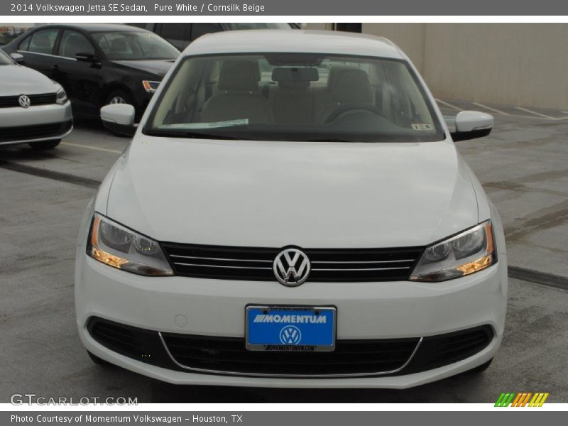 Pure White / Cornsilk Beige 2014 Volkswagen Jetta SE Sedan
