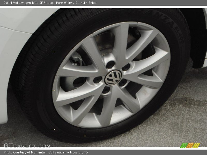 Pure White / Cornsilk Beige 2014 Volkswagen Jetta SE Sedan