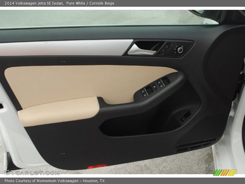Pure White / Cornsilk Beige 2014 Volkswagen Jetta SE Sedan