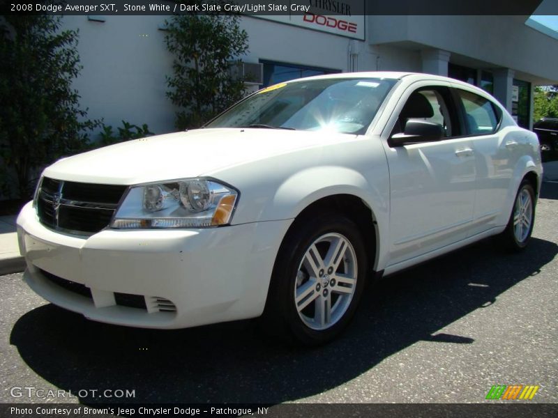 Stone White / Dark Slate Gray/Light Slate Gray 2008 Dodge Avenger SXT