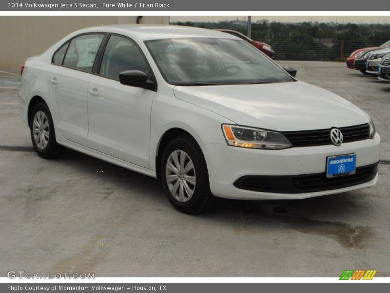 Pure White / Titan Black 2014 Volkswagen Jetta S Sedan
