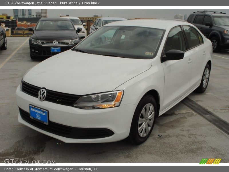 Pure White / Titan Black 2014 Volkswagen Jetta S Sedan
