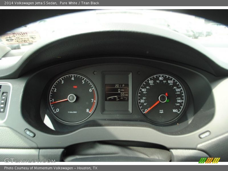 Pure White / Titan Black 2014 Volkswagen Jetta S Sedan