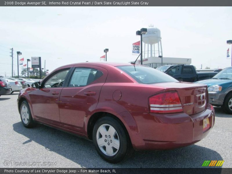 Inferno Red Crystal Pearl / Dark Slate Gray/Light Slate Gray 2008 Dodge Avenger SE