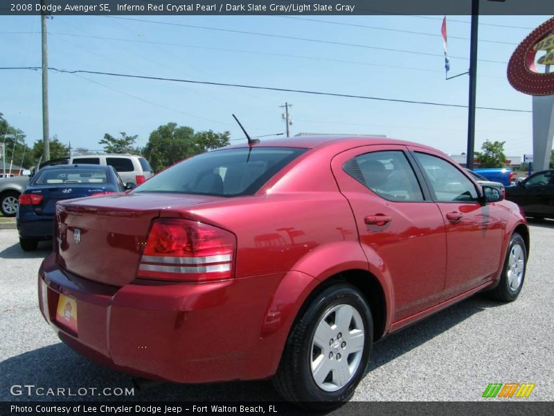 Inferno Red Crystal Pearl / Dark Slate Gray/Light Slate Gray 2008 Dodge Avenger SE