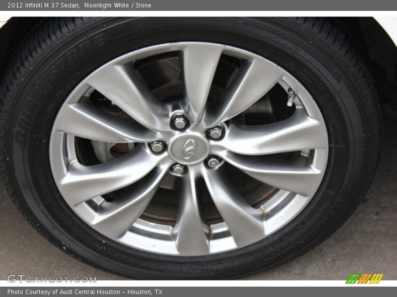 Moonlight White / Stone 2012 Infiniti M 37 Sedan