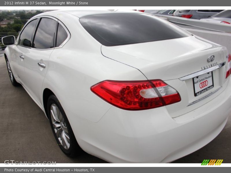 Moonlight White / Stone 2012 Infiniti M 37 Sedan