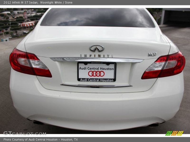 Moonlight White / Stone 2012 Infiniti M 37 Sedan