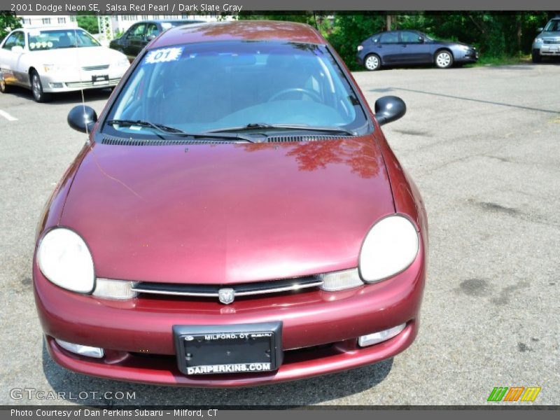 Salsa Red Pearl / Dark Slate Gray 2001 Dodge Neon SE