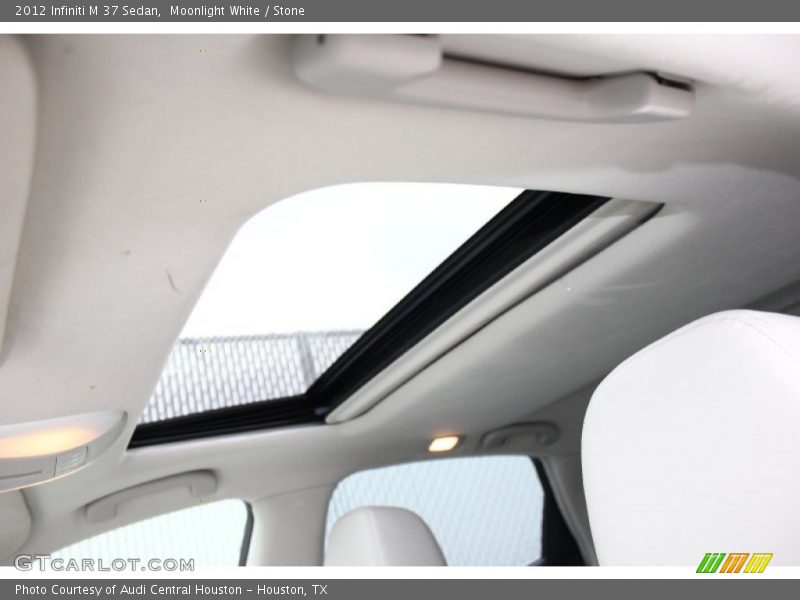 Moonlight White / Stone 2012 Infiniti M 37 Sedan