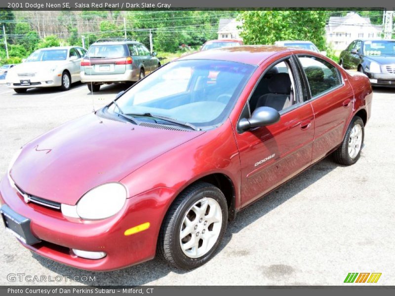 Salsa Red Pearl / Dark Slate Gray 2001 Dodge Neon SE