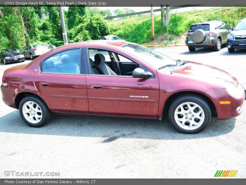 Salsa Red Pearl / Dark Slate Gray 2001 Dodge Neon SE