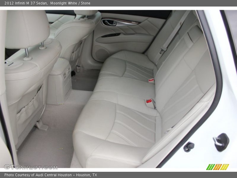 Moonlight White / Stone 2012 Infiniti M 37 Sedan