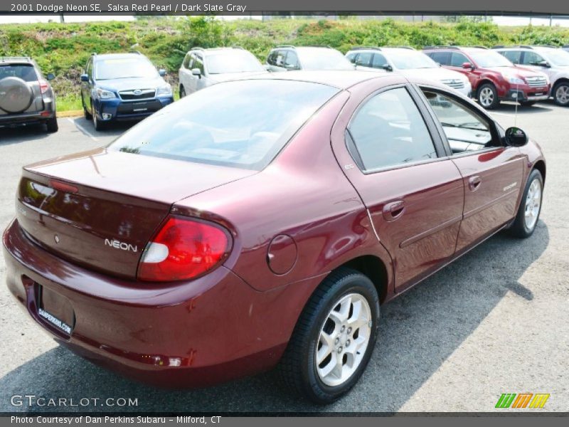 Salsa Red Pearl / Dark Slate Gray 2001 Dodge Neon SE