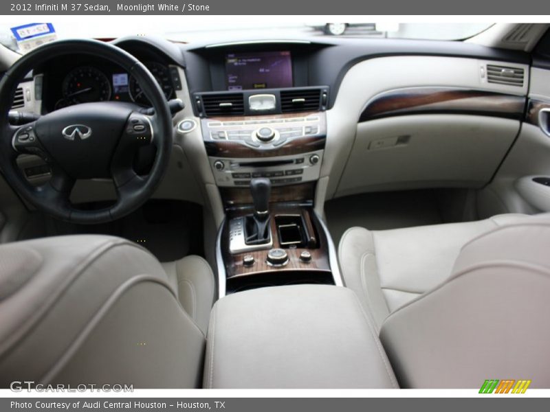 Moonlight White / Stone 2012 Infiniti M 37 Sedan