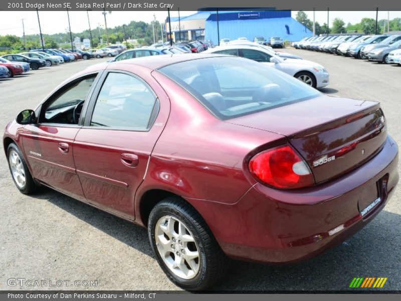 Salsa Red Pearl / Dark Slate Gray 2001 Dodge Neon SE