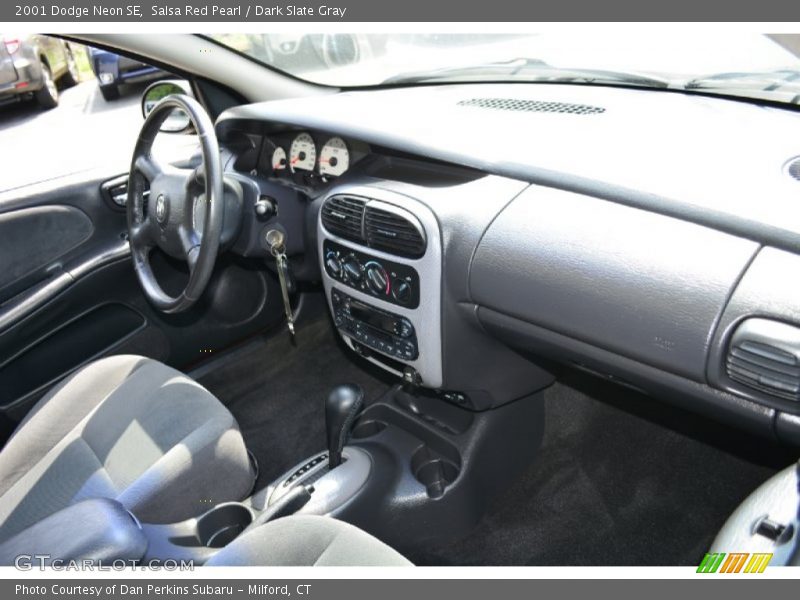 Salsa Red Pearl / Dark Slate Gray 2001 Dodge Neon SE