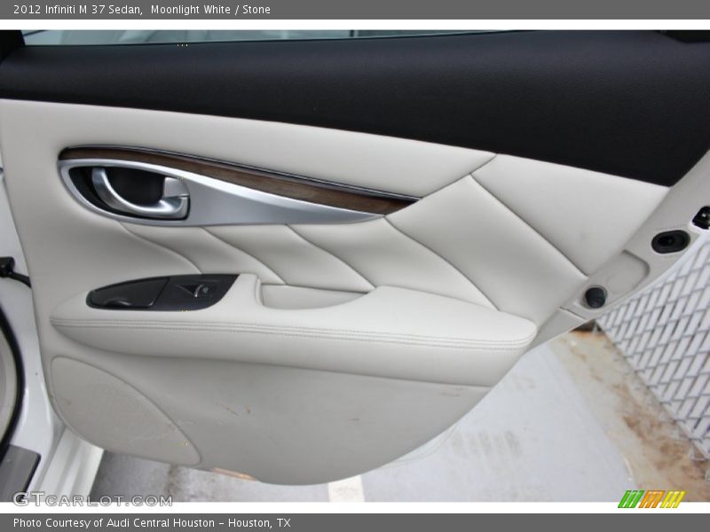 Moonlight White / Stone 2012 Infiniti M 37 Sedan