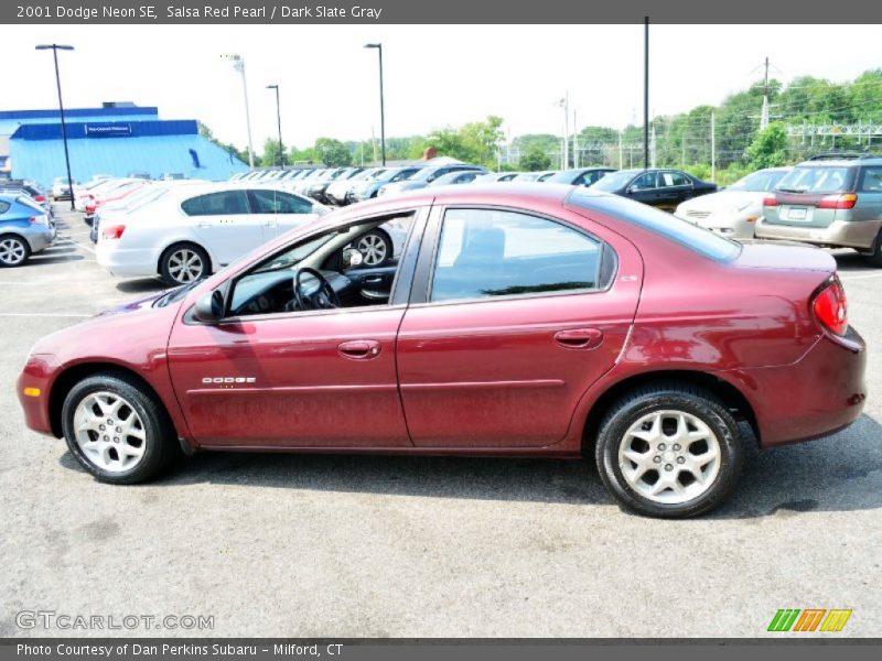 Salsa Red Pearl / Dark Slate Gray 2001 Dodge Neon SE