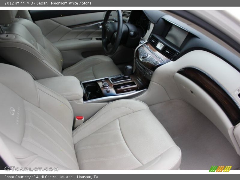 Moonlight White / Stone 2012 Infiniti M 37 Sedan