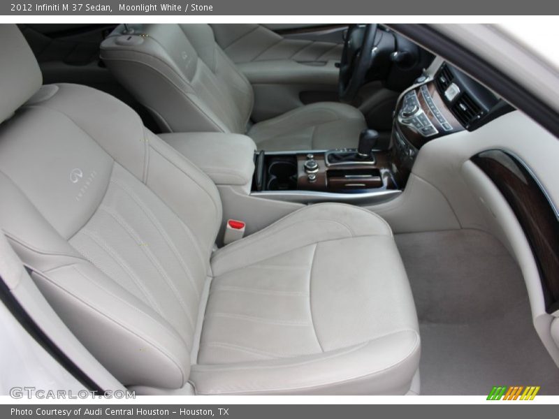 Moonlight White / Stone 2012 Infiniti M 37 Sedan