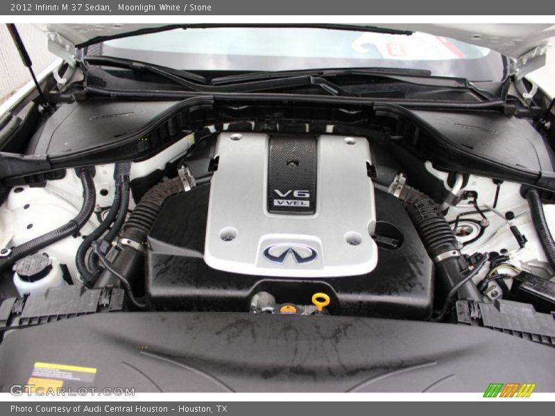 Moonlight White / Stone 2012 Infiniti M 37 Sedan