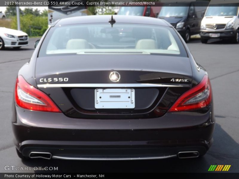 Cuprite Brown Metallic / Almond/Mocha 2012 Mercedes-Benz CLS 550 4Matic Coupe