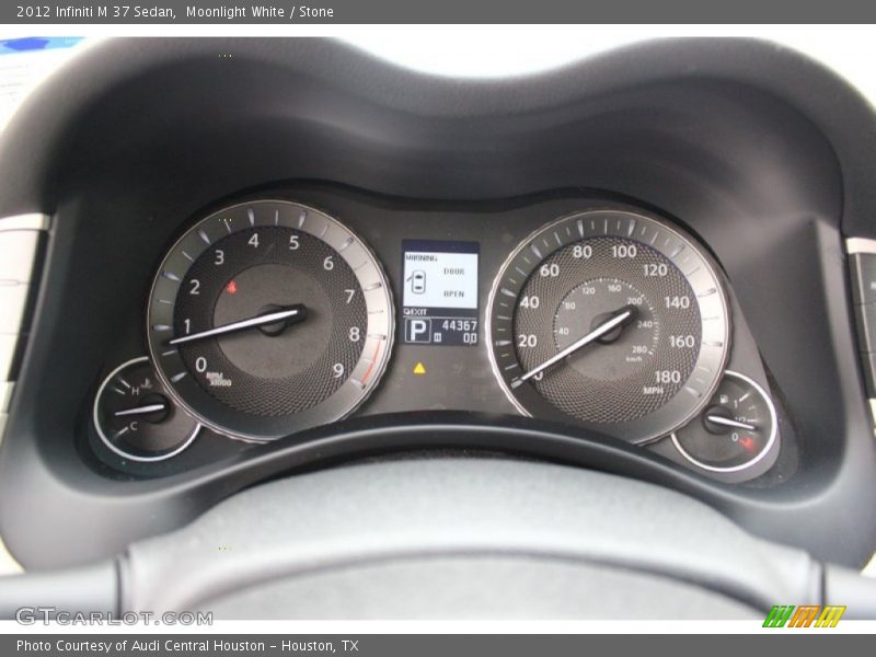 Moonlight White / Stone 2012 Infiniti M 37 Sedan